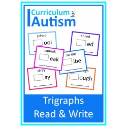 Trigraphs Phonics Read and Write Cards